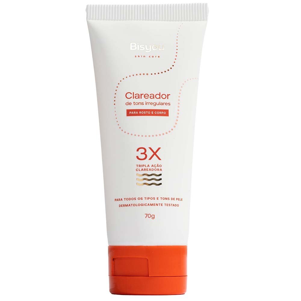 Creme Corporal e Facial Bisyou - Clareador de Tons Irregulares