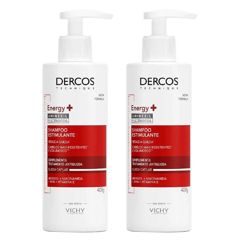 Vichy Dercos Energy+ Shampoo Estimulante Kit com 2 unidades ÚNICO 1