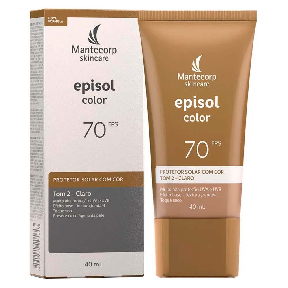 Mantecorp Skincare Episol Kit com 3 Unidades – Protetor Solar com Cor FPS70 – Clara 40ml Claro 4