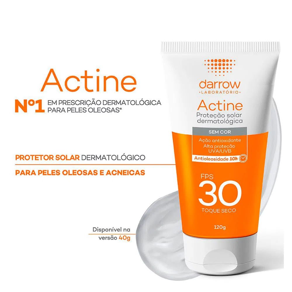 Darrow Actine Kit com 2 Unidades – Protetor Solar FPS30 – 120g ÚNICO 2