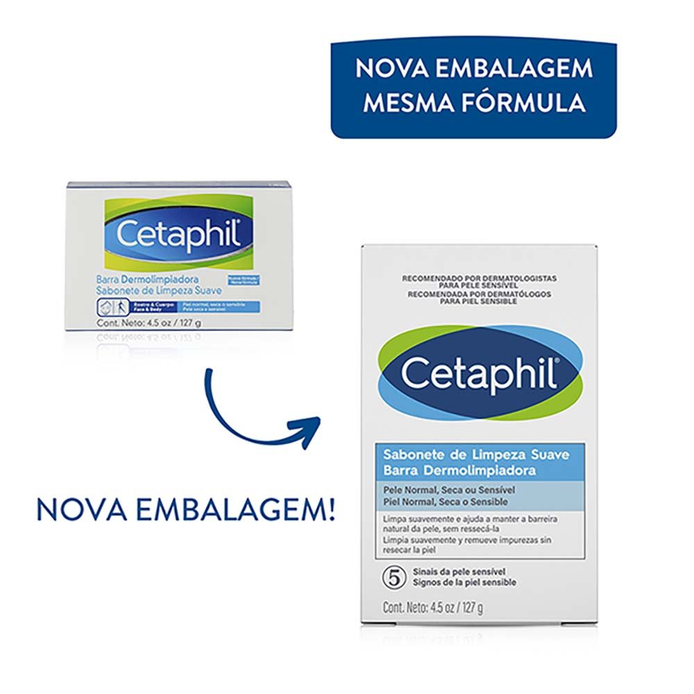 Sabonete em Barra Cetaphil Limpeza Suave 127g 2