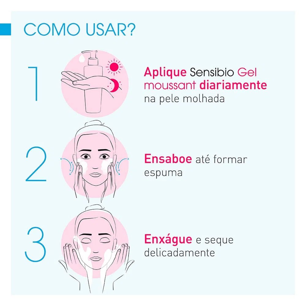 Bioderma Sensibio Gel Moussant Kit com 2 Unidades - Gel de Limpeza Facial Micelar – 100ml ÚNICO 4