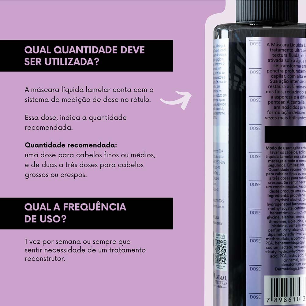 Haskell Lamelar Máscara Líquida 200ml 2