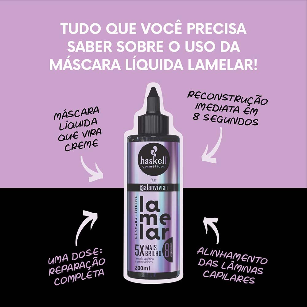 Haskell Lamelar Máscara Líquida 200ml 3