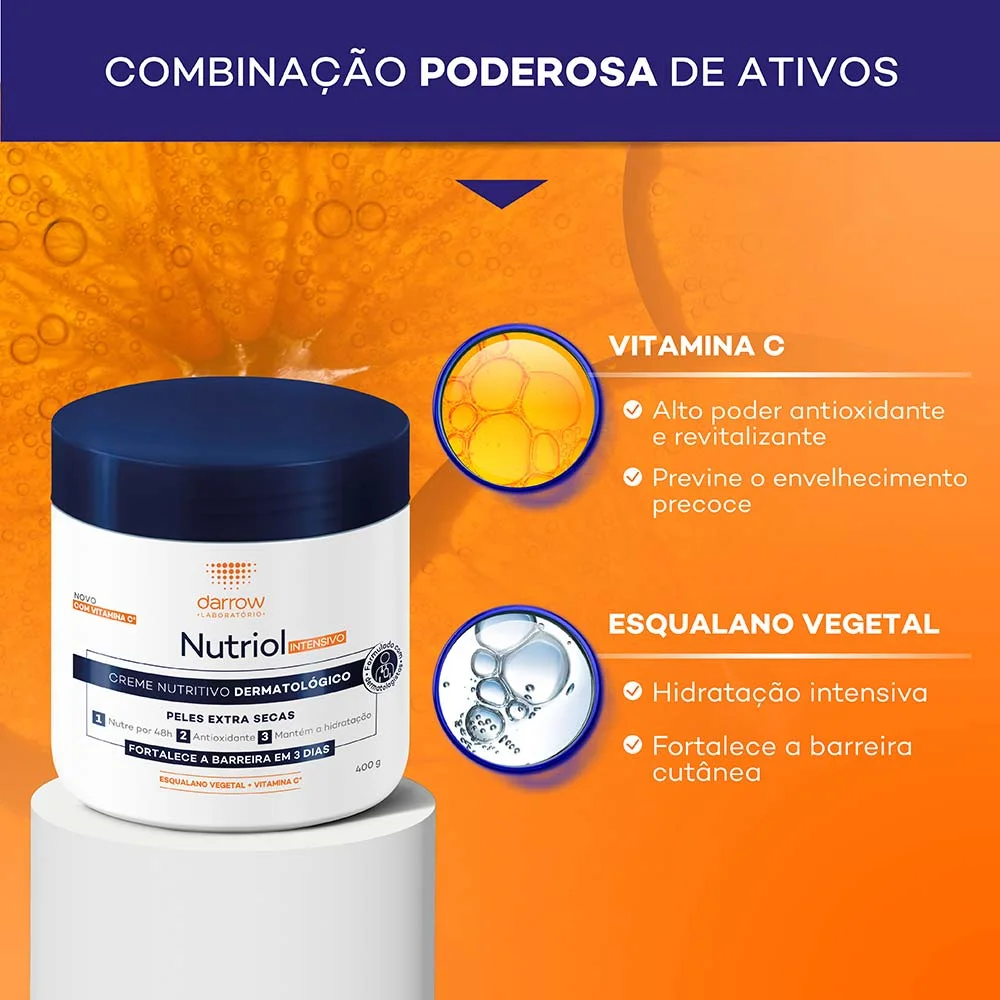 Hidratante Corporal Darrow Nutriol Intensivo - Creme Nutritivo 400g 4