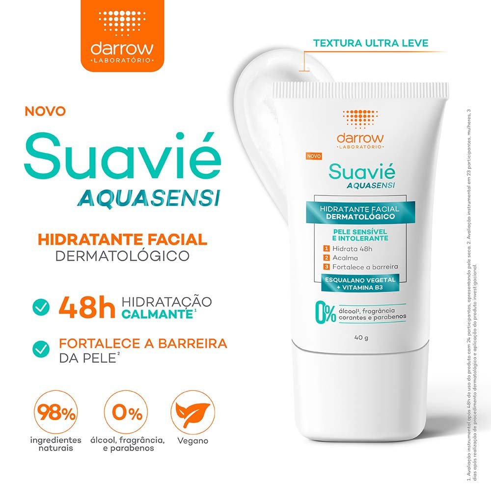 Hidratante Facial Darrow - Suavié Aquasensi Pele Sensível 40g 3