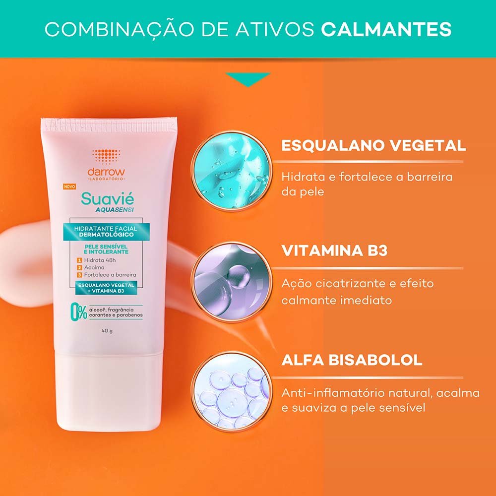 Hidratante Facial Darrow - Suavié Aquasensi Pele Sensível 40g 4