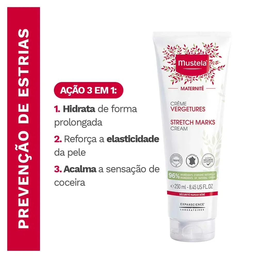 Mustela Kit – Creme para Estrias 250ml + Gel Lavante para Corpo e Cabelo 500ml ÚNICO 2