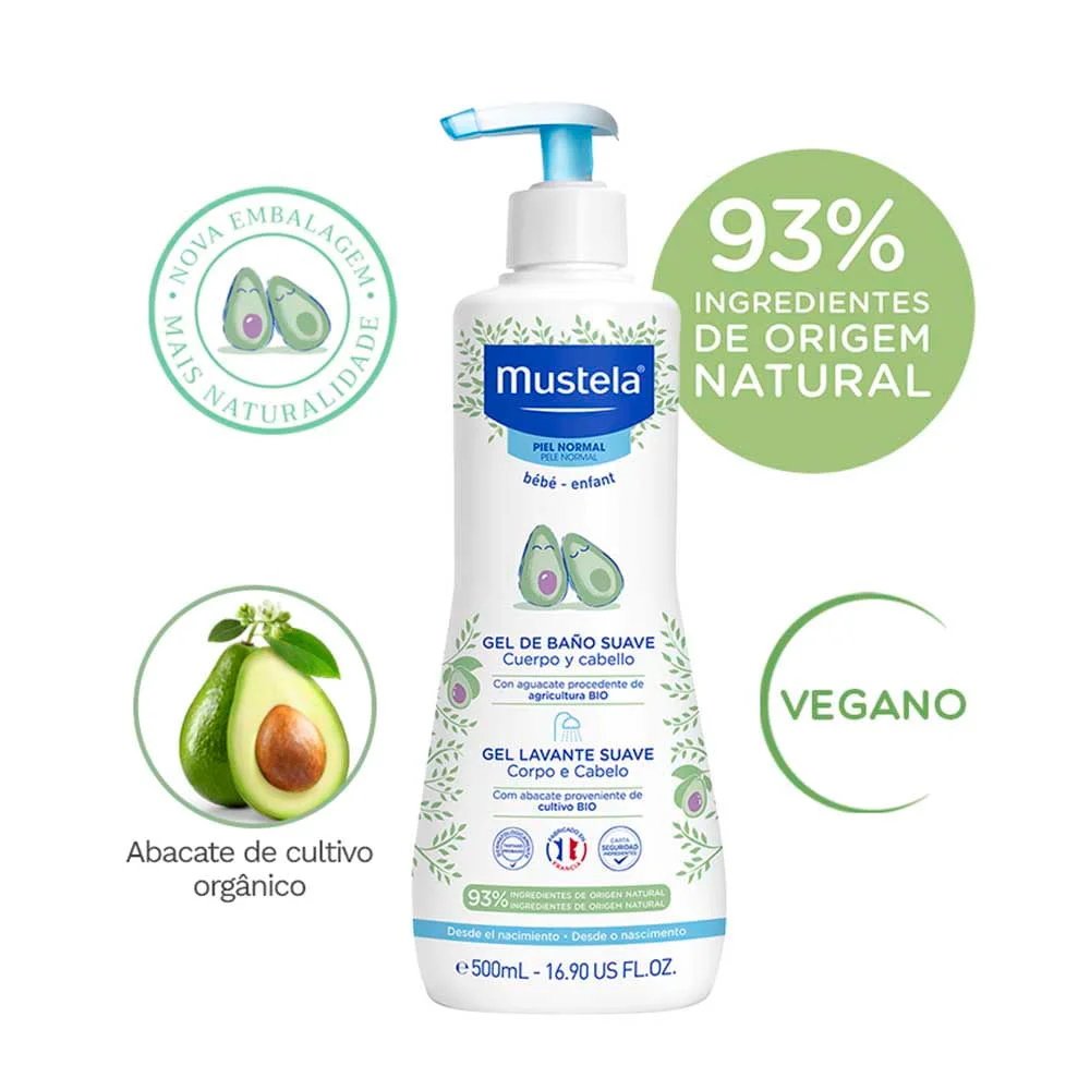 Mustela Kit – Creme para Estrias 250ml + Gel Lavante para Corpo e Cabelo 500ml ÚNICO 3
