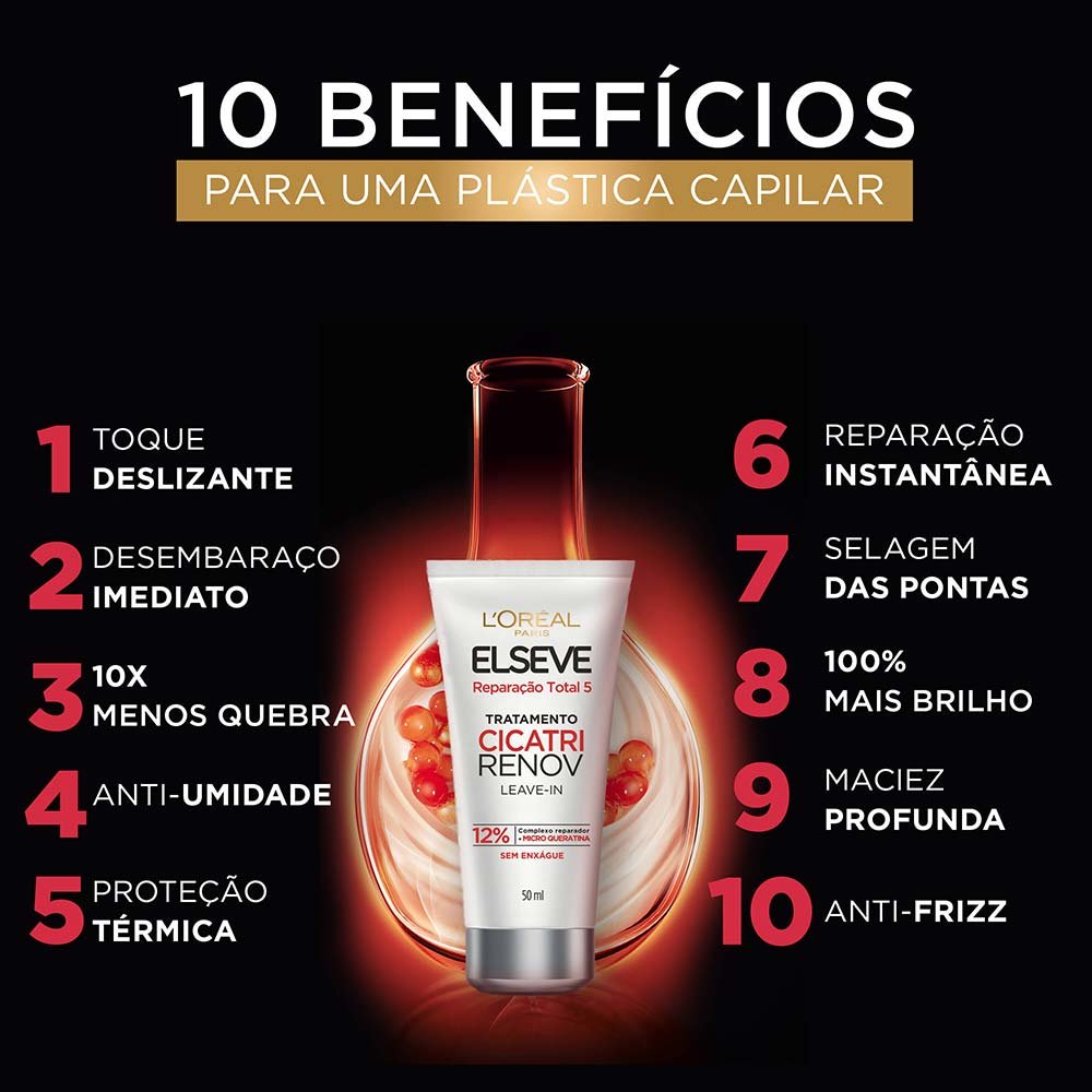 Elseve Kit - Óleo Extraordinário + Cicatri Renov Leave-In ÚNICO 4