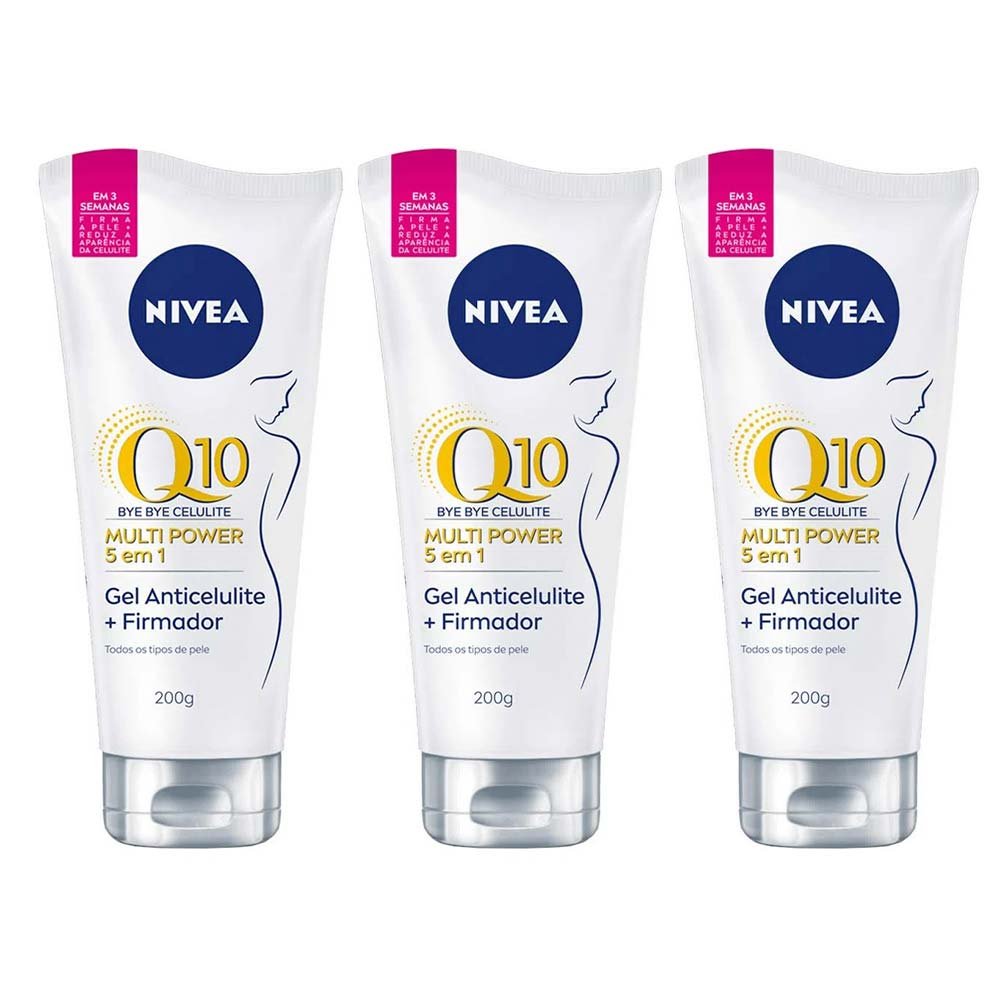 NIVEA Bye Bye Celulite Kit com 3 unidades - Gel Corporal