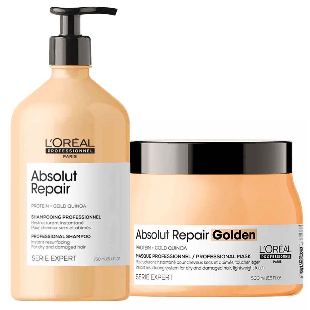 L'Oréal Professionnel Absolut Repair Kit Shampoo + Máscara Light ÚNICO 1