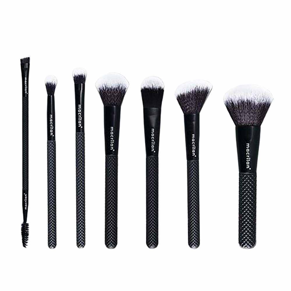 Macrilan Noir Kit - 7 Pincéis para Maquiagem ÚNICO 2