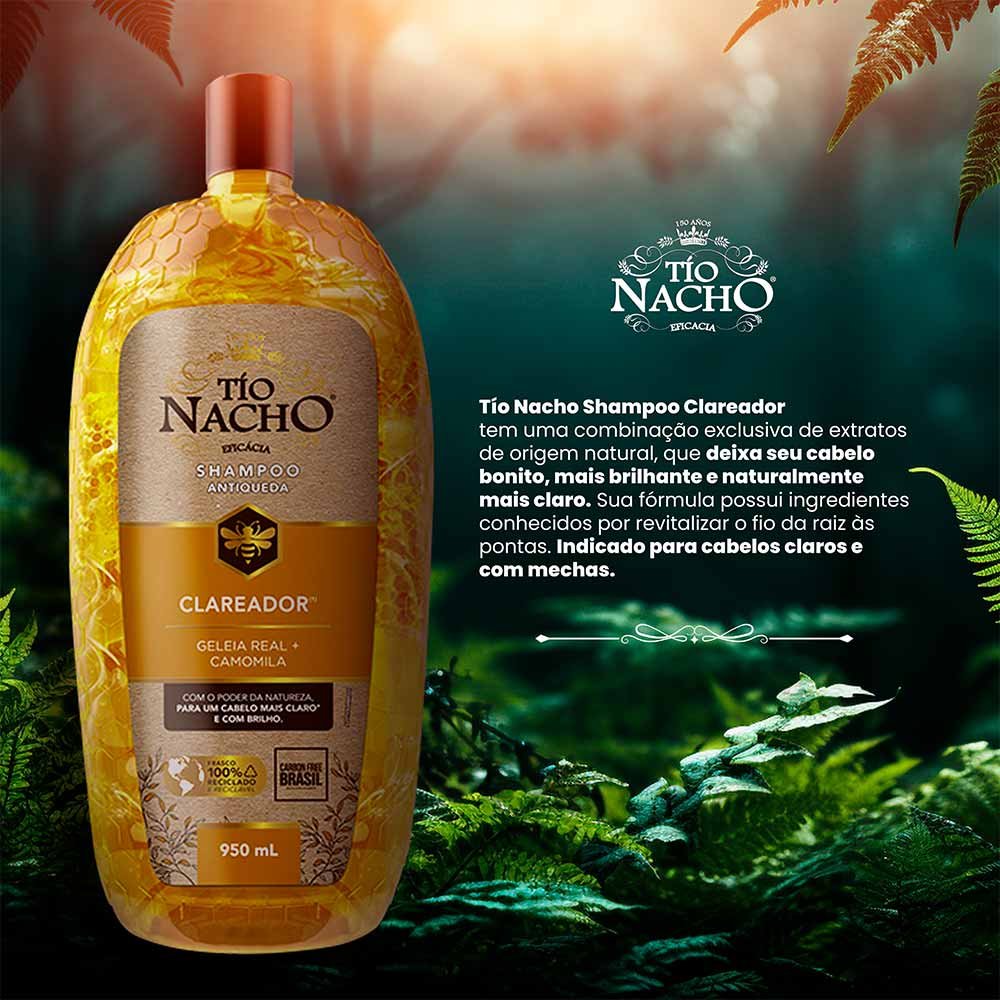 Tio Nacho Shampoo Clareador 950ml 3
