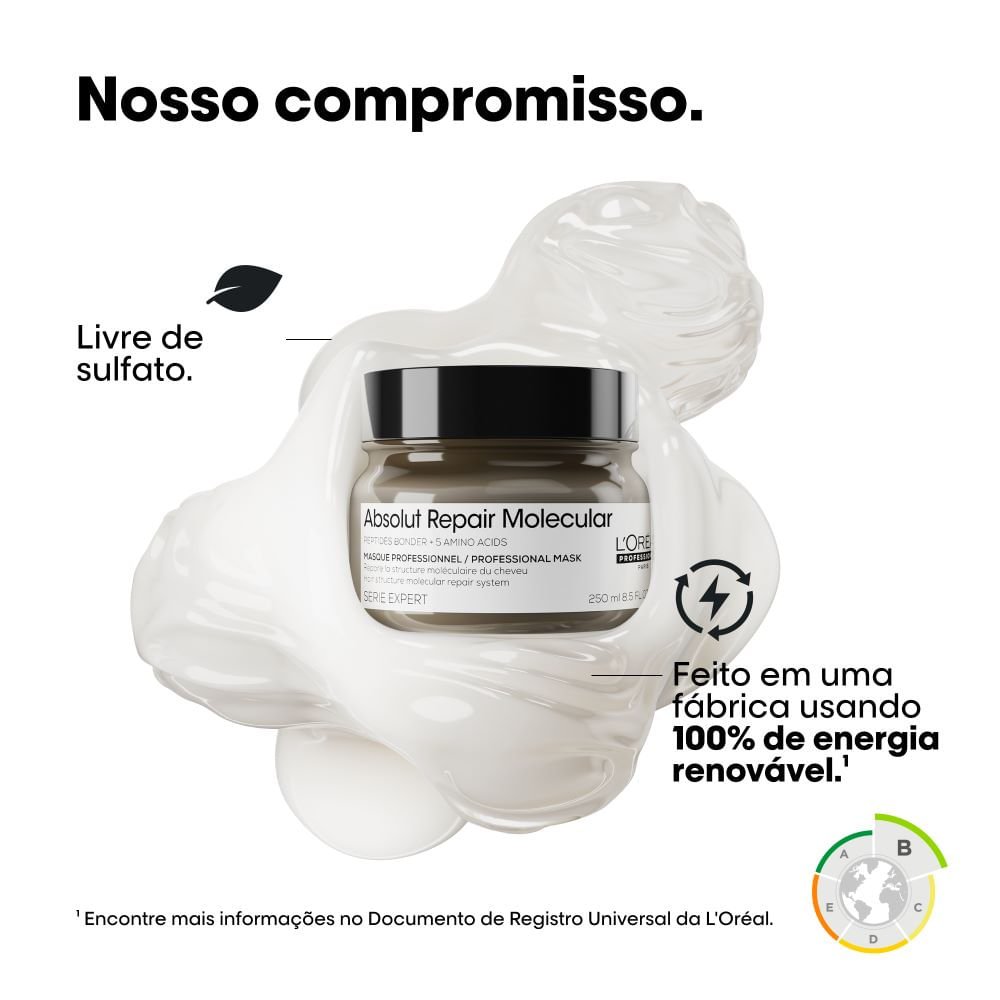 Máscara de Tratamento L'Oréal Professionnel Absolut Repair Molecular 250ml 2