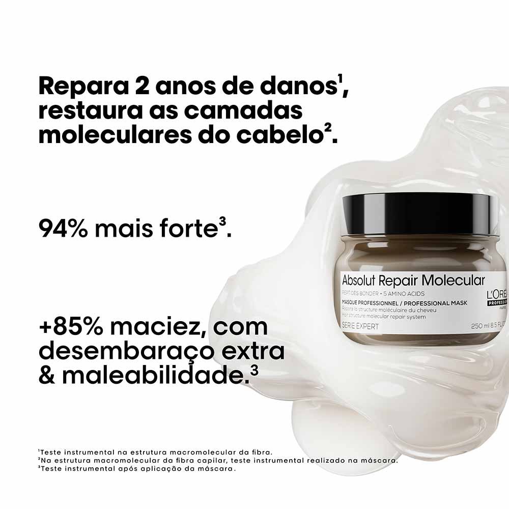 Máscara de Tratamento L'Oréal Professionnel Absolut Repair Molecular 250ml 4