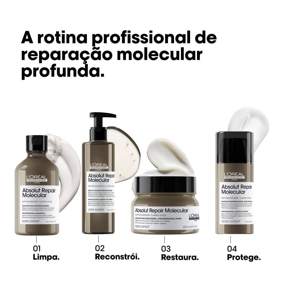 Máscara de Tratamento L'Oréal Professionnel Absolut Repair Molecular 250ml 8