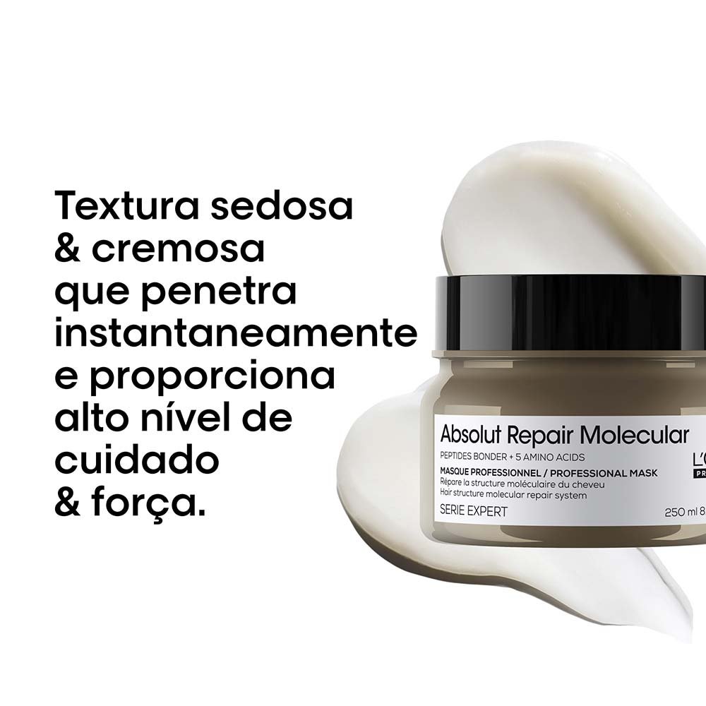 Máscara de Tratamento L'Oréal Professionnel Absolut Repair Molecular 250ml 9