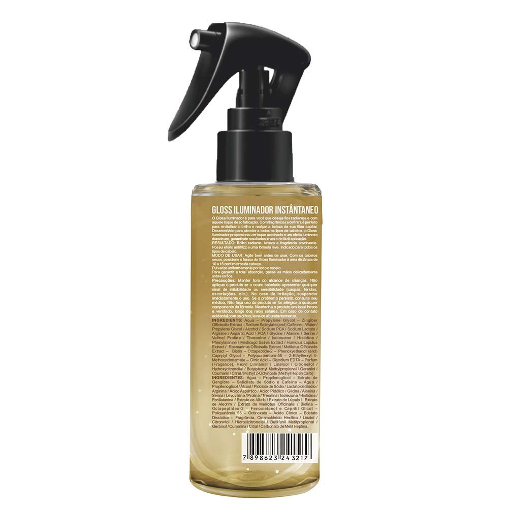 Widi Care Super Shine Gold Iluminador Perfumado 120ml 2