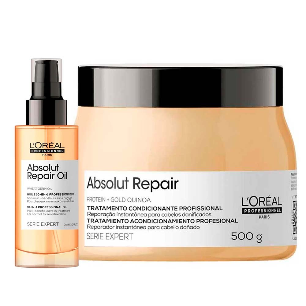 L'Oréal Professionne Absolut Repair Kit Máscara + Óleo ÚNICO 1
