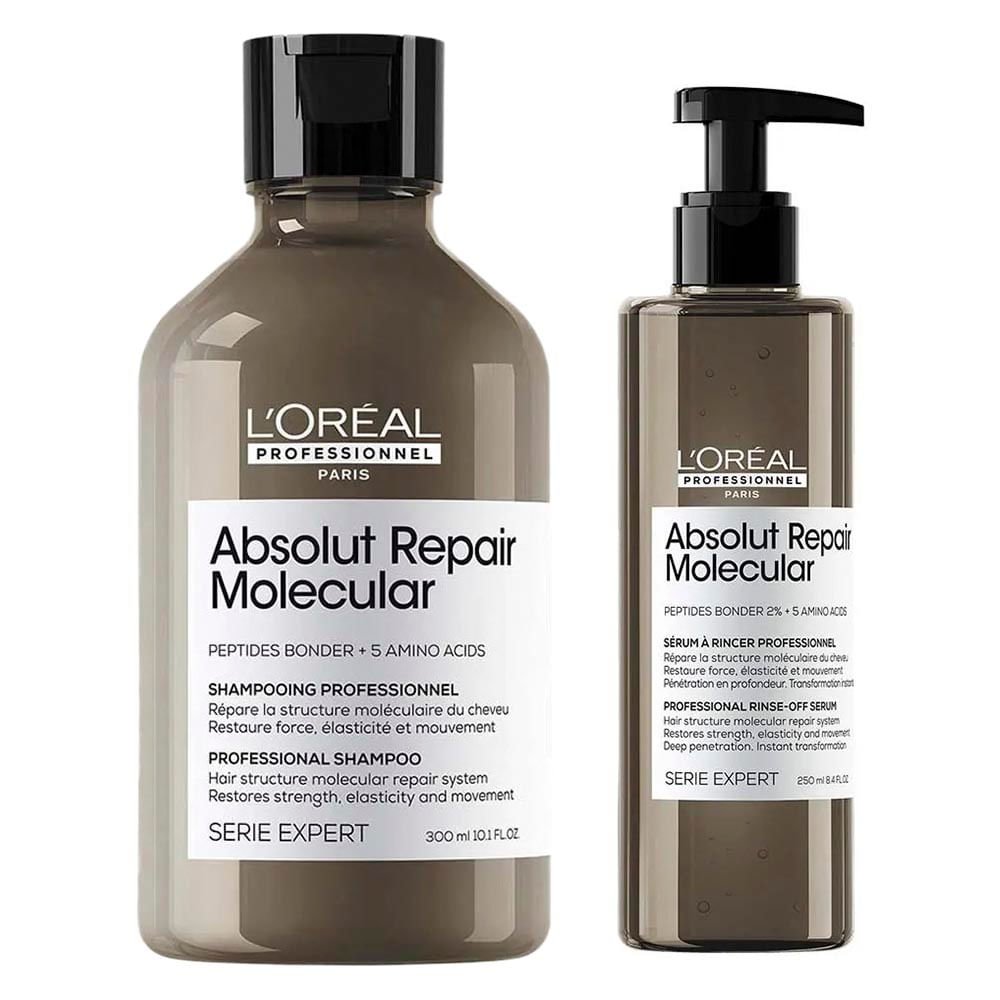 L'Oreal Professionnel Absolut Repair Molecular Kit – Shampoo + Sérum ÚNICO 1