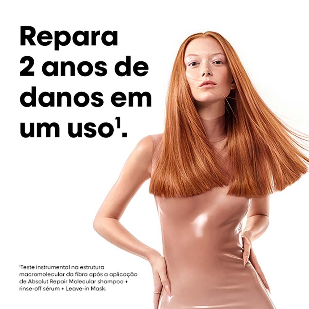 L'Oreal Professionnel Absolut Repair Molecular Kit – Shampoo + Sérum ÚNICO 5