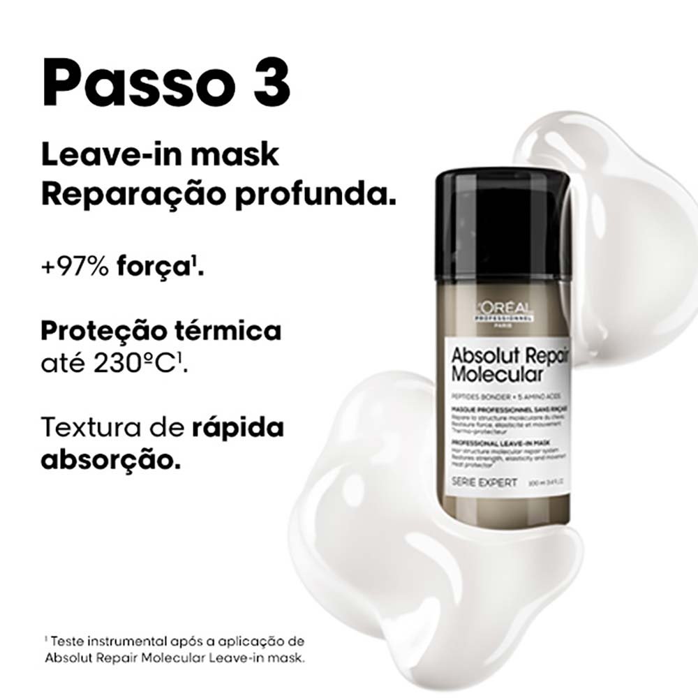 L'Oreal Professionnel Absolut Repair Molecular Kit – Shampoo + Sérum ÚNICO 8