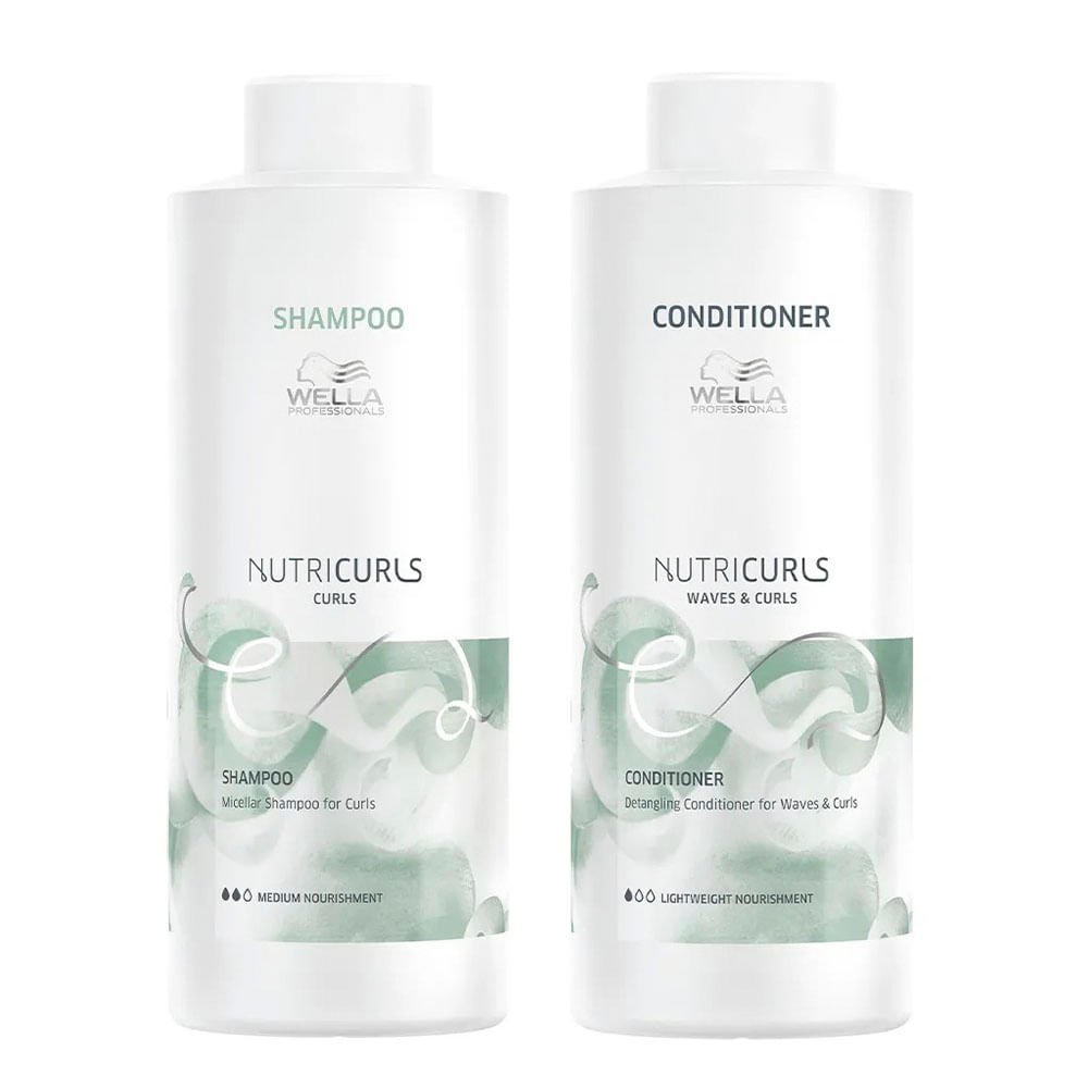 Wella Professionals NutriCurls Kit – Shampoo + Condicionador ÚNICO 1