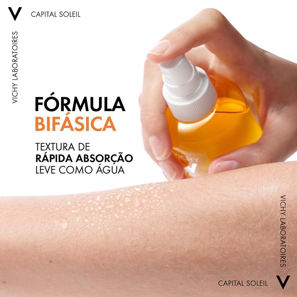 Água Solar Protetora Hidratante Corporal Vichy - Capital Soleil Fps50 200ml 4