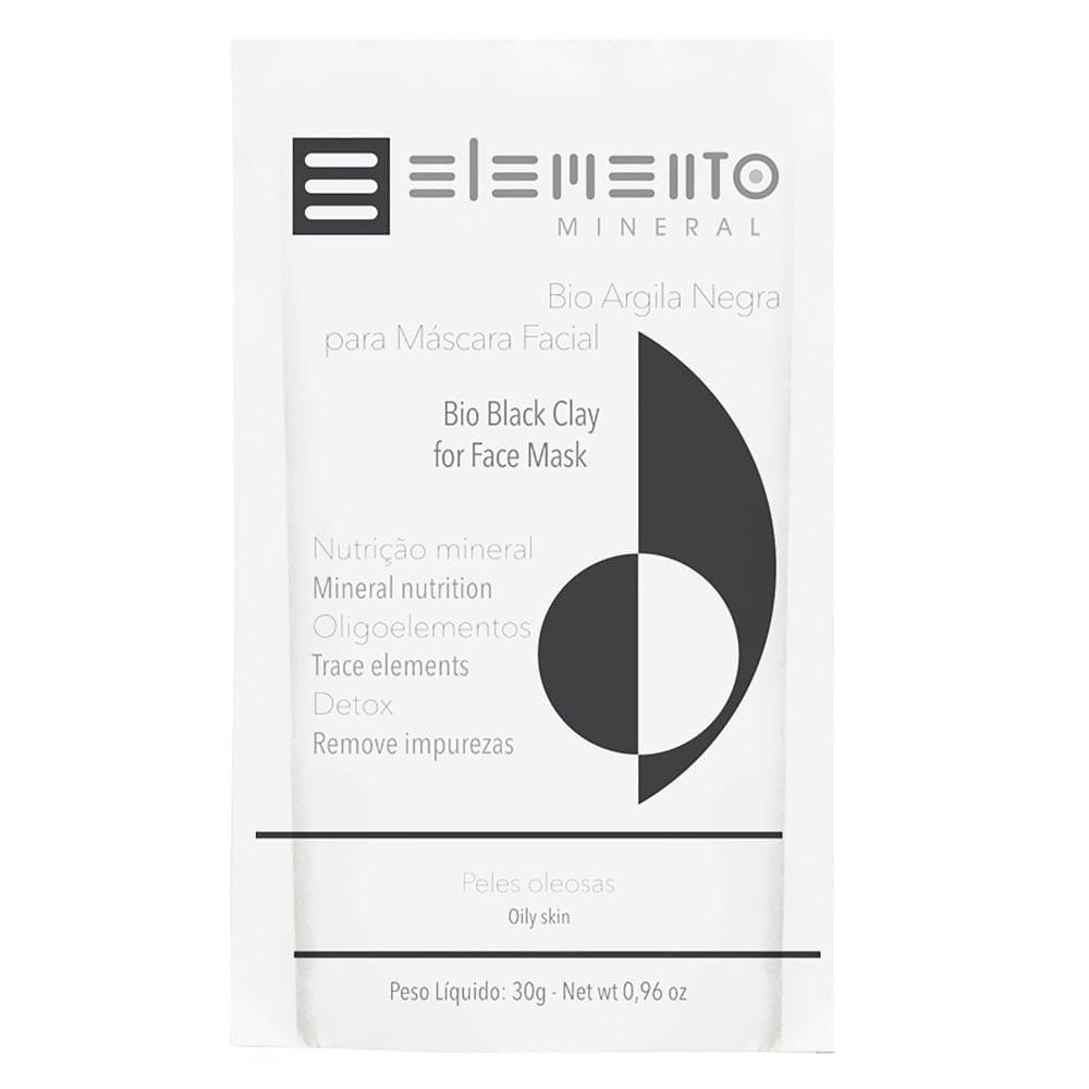 Máscara Facial Elemento Mineral Bio Argila Negra ÚNICO 1