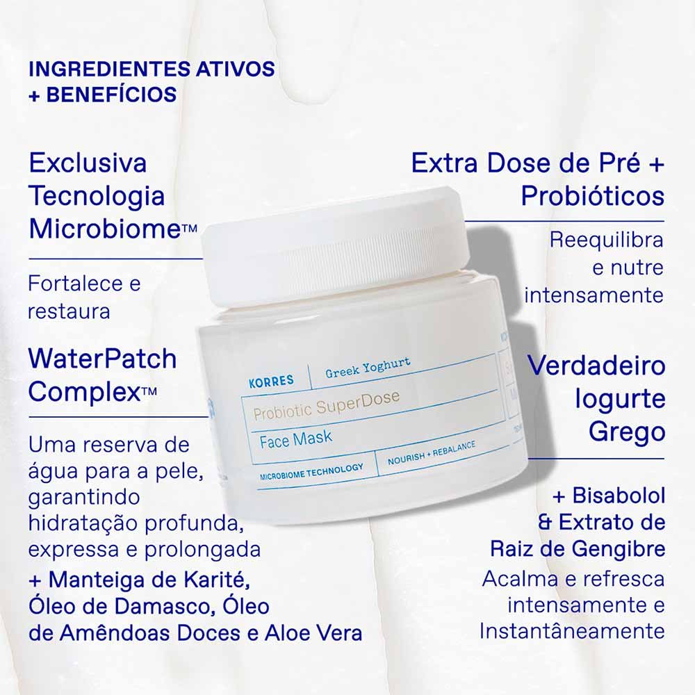 Máscara Facial de Probiótico Korres Greek Yoghurt SuperDose 100ml 3