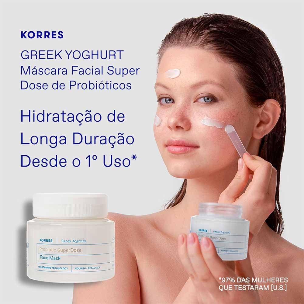Máscara Facial de Probiótico Korres Greek Yoghurt SuperDose 100ml 5