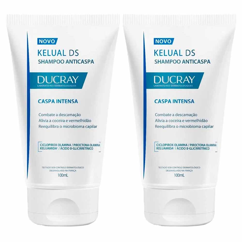 Ducray Kelual DS Shampoo Anticaspa Kit com 2 Unidades
