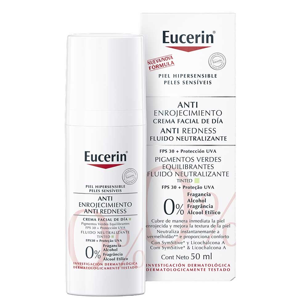 Creme Facial Eucerin Antiredness Peles Sensíveis FPS 30 50ml 2