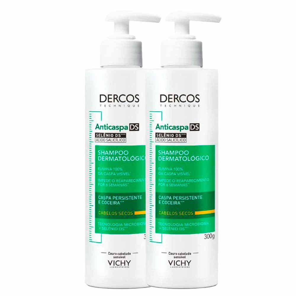 Vichy Dercos Anticaspa DS Shampoo para Cabelos Secos Kit com 2 Unidades ÚNICO 1