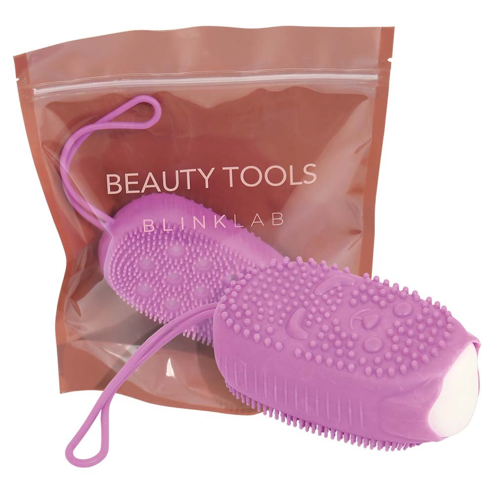 Esponja de Banho Blink Lab Silicone Roxo Roxo 3