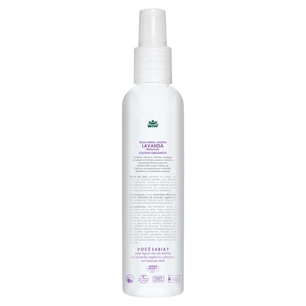 Água Termal Vegetal WFN – Lavanda 200ml 2