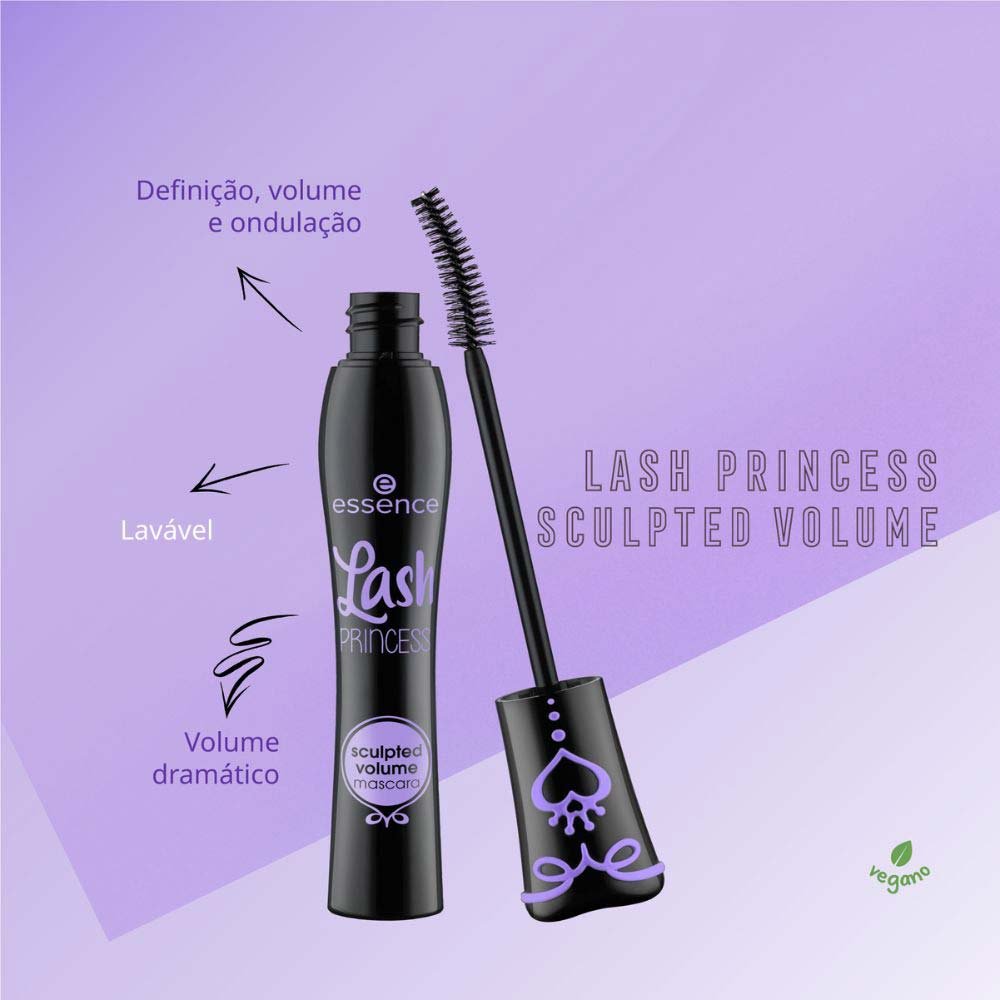 Máscara Lash Princess Volume Esculpido Essence Black 5