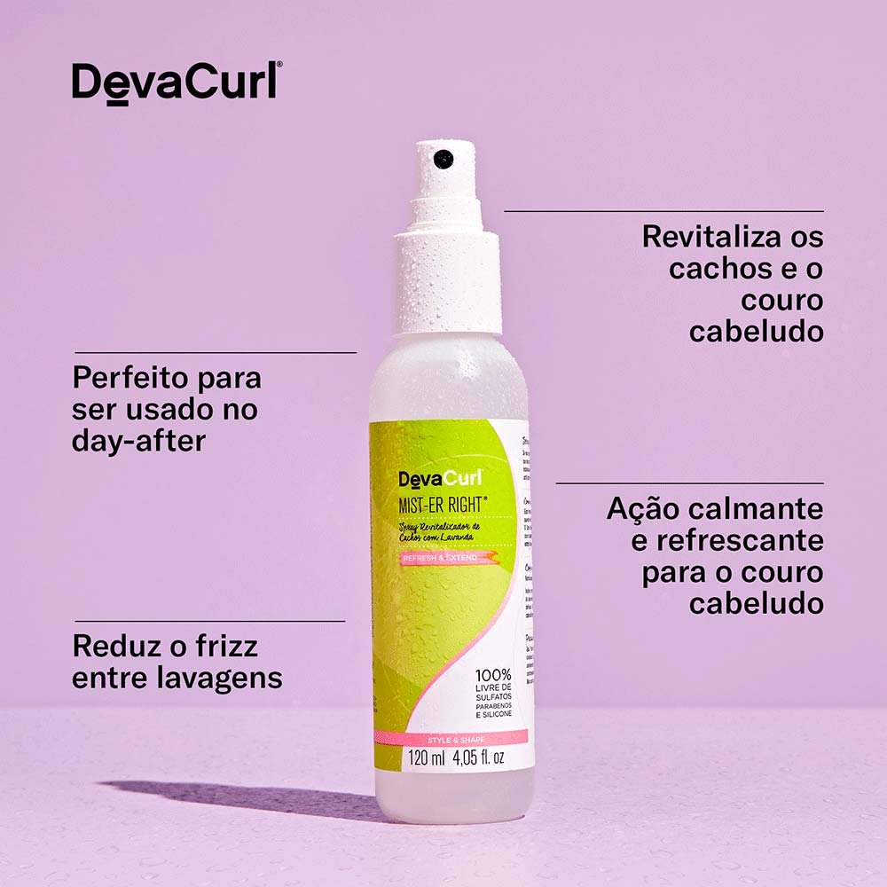 Deva Curl Finalizador Mist-er Right - Ativador de Cachos 120ml 4