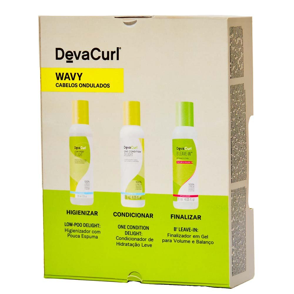 Deva Curl Deligth Kit - Shampoo + Condicionador + Leave-in ÚNICO 5