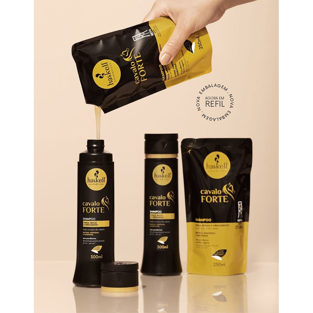 Refil Shampoo Haskell Cavalo Forte 250ml 3