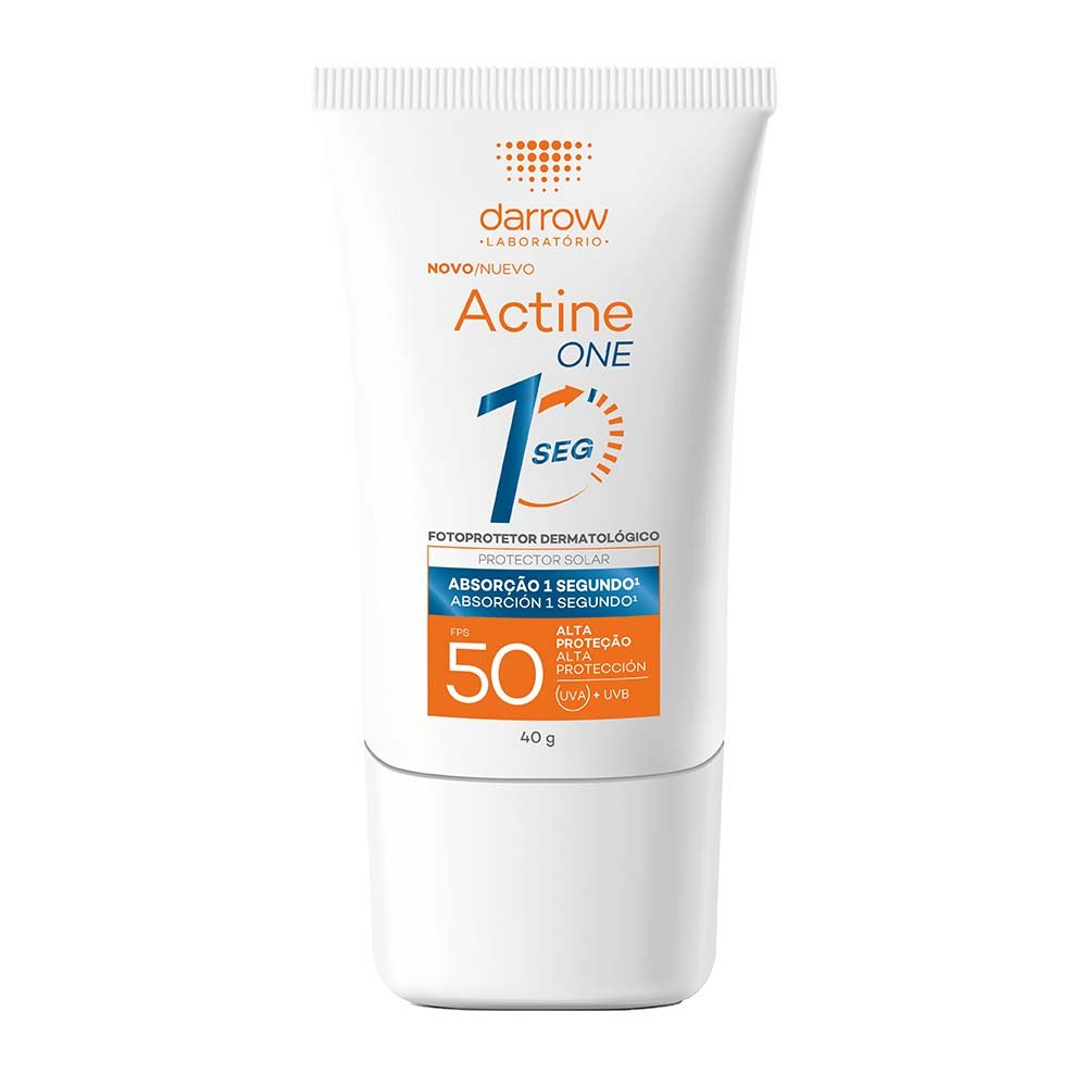 Protetor Solar Facial Sem Cor FPS50 Darrow Actine One 40g 2