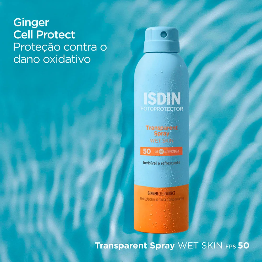 Protetor Solar Corporal Transparente Spray FPS 50 Isdin 250ml 3
