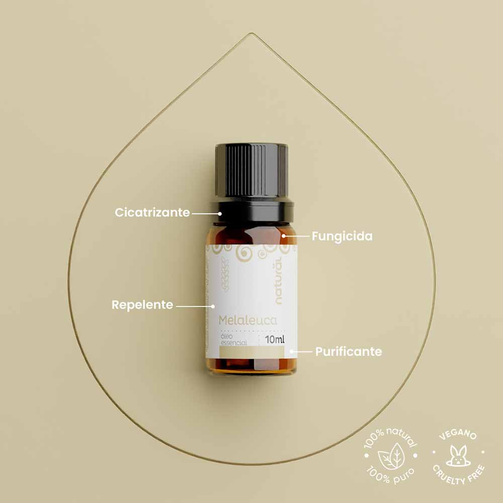 Óleo Essencial Organico Natural de Melaleuca ÚNICO 3