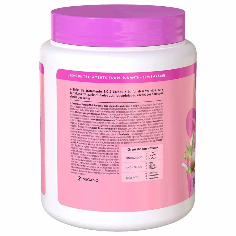 Salon Line SOS Kids Hidratação Creme de Pentear 5 em 1 1kg 2
