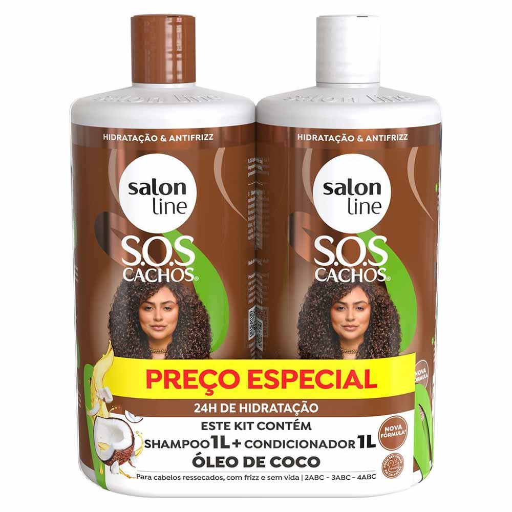 Salon Line Óleo de Coco Kit - Shampoo + Condicionador ÚNICO 1