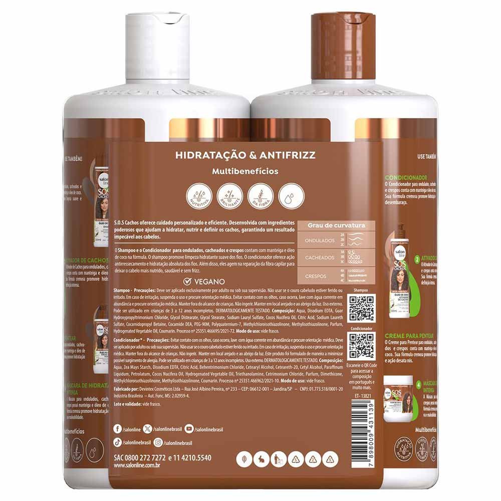 Salon Line Óleo de Coco Kit - Shampoo + Condicionador ÚNICO 2
