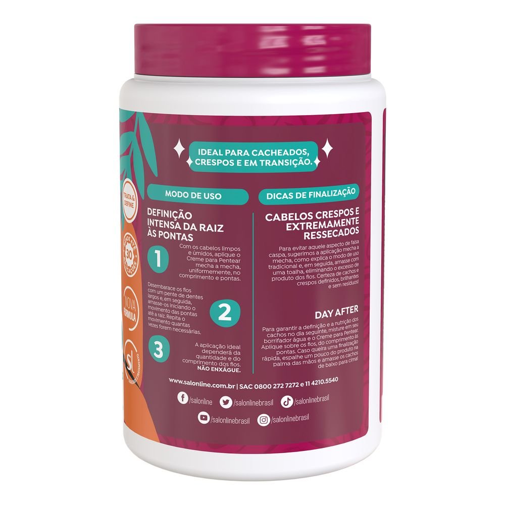 Salon Line Definição Antifizz Creme de Pentear 1kg 3