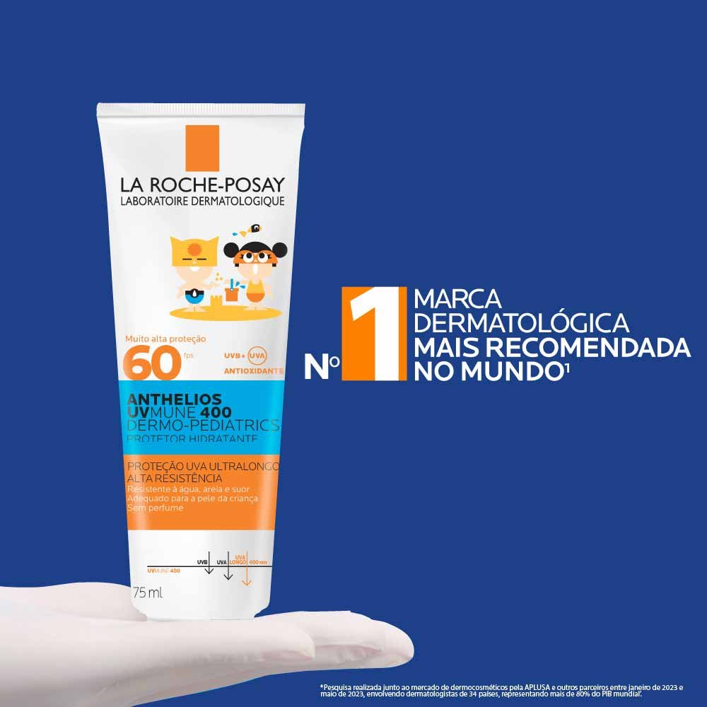 Protetor Solar Hidratante Infantil La Roche-Posay Anthelios UVMune 400 Dermo-Pediatrics FPS60 75ml 5