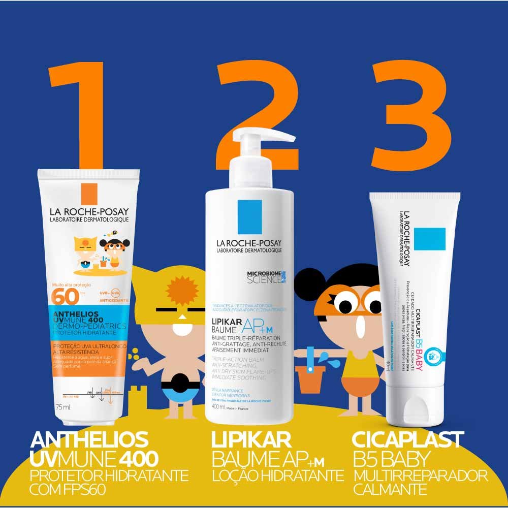 Protetor Solar Hidratante Infantil La Roche-Posay Anthelios UVMune 400 Dermo-Pediatrics FPS60 75ml 6
